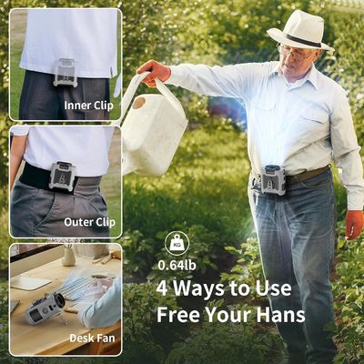 Socool Fan 10000mAh Clip Waist Fan Type-C Mini επαναφορτιζόμενος πολυλειτουργικός εξωτερικός ανεμιστήρας ρεύματος έκτακτης ανάγκης
