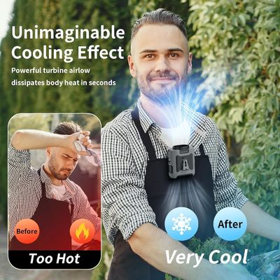 Socool Fan 10000mAh φορητός ανεμιστήρας ενέργειας έκτακτης ανάγκης με LED φως SOS, Mini επαναφορτιζόμενο ανεμιστήρα περιφέρειας