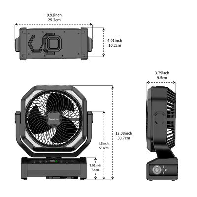 Φανατικός Socool Φορητός 20000mAh Χωροκίνητος Πολυλειτουργικός Φανατικός Εστιατορίου