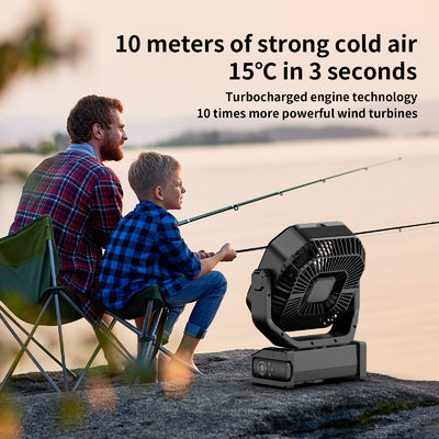Φανατικός Socool 20000mAh Ελεγχόμενος εξ αποστάσεως Φανατικός 9 Ταχύτητας LED Φως Ανανεώσιμος εξωτερικός Φανατικός Φανατικός Πολυλειτουργικός Φανατικός Εφοδιασμός Επείγουσας Ενέργειας