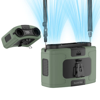Socool Fan 20000mAh Mini επαναφορτιζόμενο φορητό επείγουσα δύναμη Clip μέσης ανεμιστήρα τύπου-c Super Wind Super Quiet επιτραπέζιο ανεμιστήρα