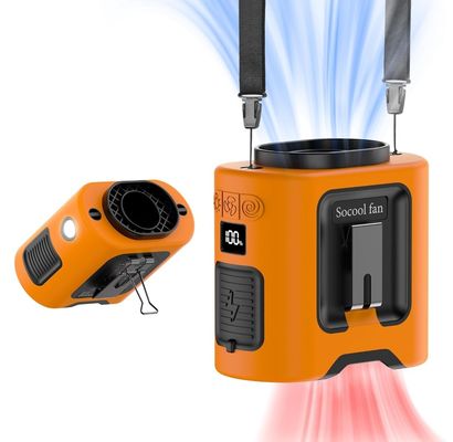 Socool Φαν Κλιπ Φαν 14500mAh εσωτερικό και εξωτερικό 4 επίπεδα ταχύτητας τύπου-C πηγής ενέργειας επαναφορτιζόμενος ανεμιστήρας για ψύξη