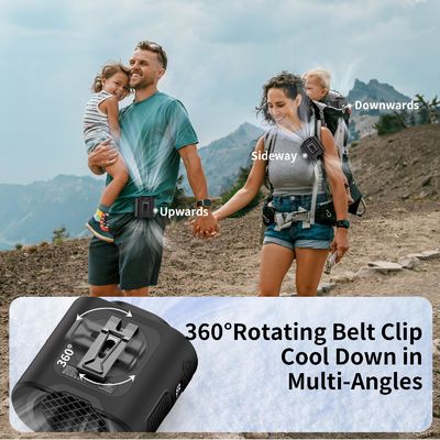 Socool Fan 14500mAh Clip Waist Fan Μείνετε δροσεροί στην κίνηση με τον ρυθμιζόμενο κινητό ανεμιστήρα τύπου C και την επαναφορτιζόμενη μπαταρία μας